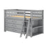 Jackpot Deluxe Windsor Twin-Size Storage Loft Bed with Dresser and Bookcase