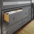 Jackpot Deluxe Windsor Twin-Size Storage Loft Bed with Dresser and Bookcase