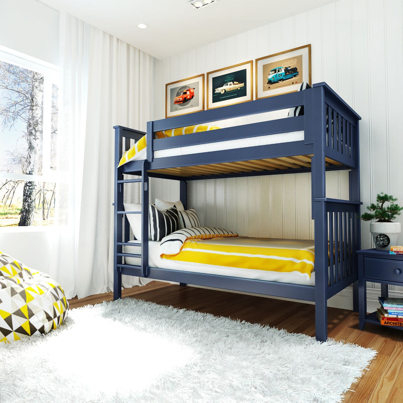 Jackpot Deluxe Bristol Twin over Twin Bunk Bed