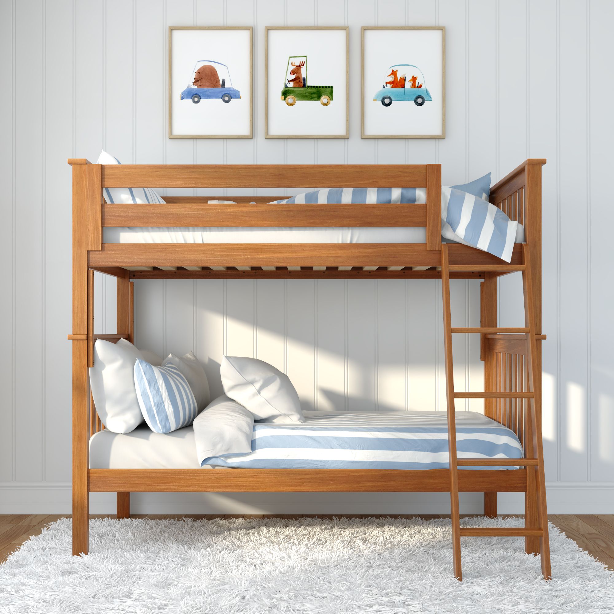 Jackpot Deluxe Bristol 1 Twin over Twin Bunk with Angle Ladder