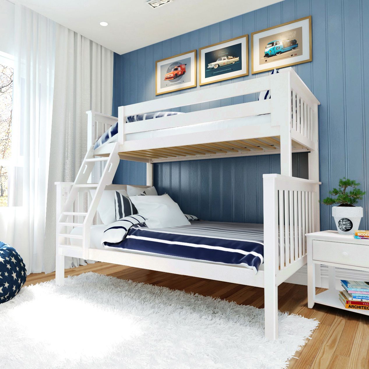 Jackpot Deluxe Kent Twin over Full Bunk Bed