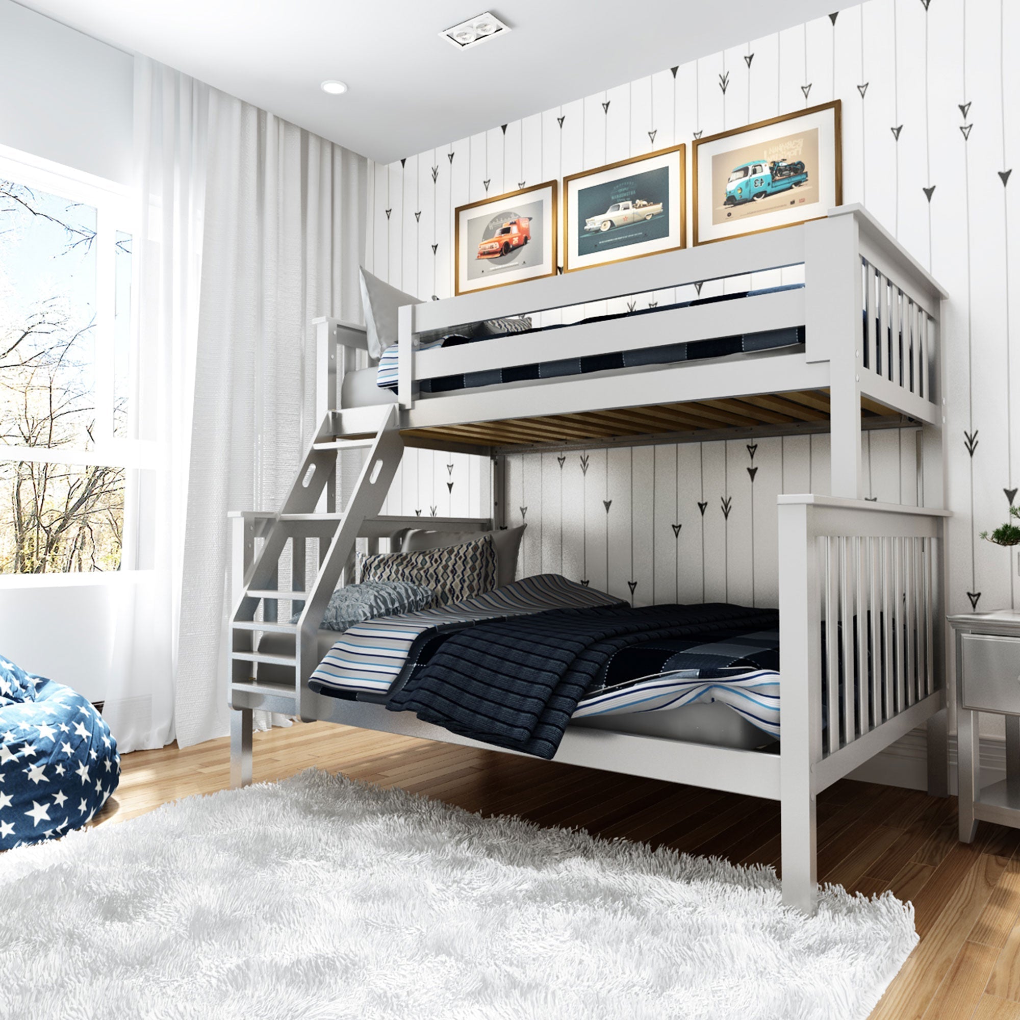 Jackpot Deluxe Kent Twin over Full Bunk Bed
