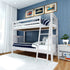 Jackpot Deluxe Bristol 1 Twin over Twin Bunk with Angle Ladder