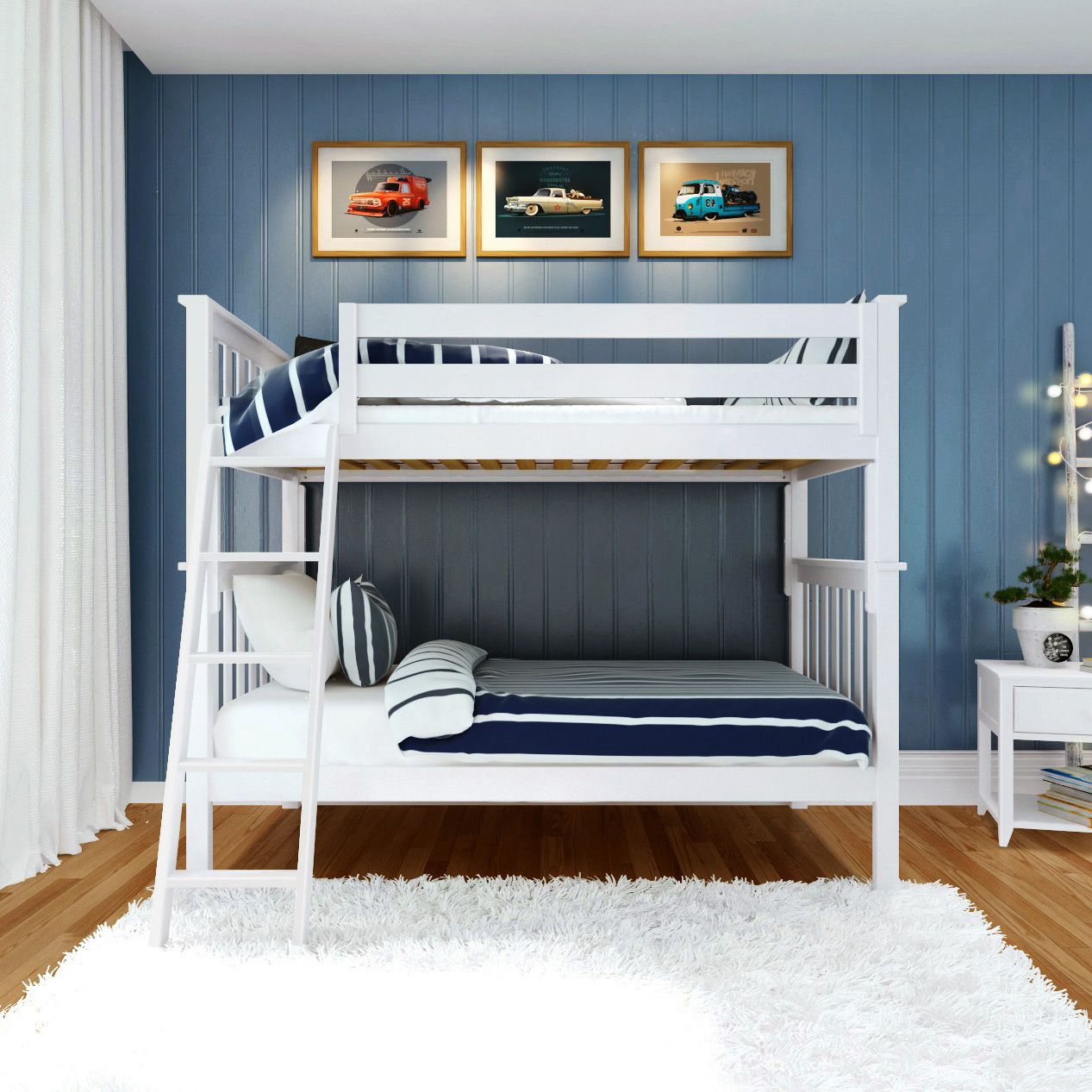 Jackpot Deluxe Bristol 1 Twin over Twin Bunk with Angle Ladder