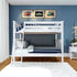 Jackpot Deluxe Bristol 1 Twin over Twin Bunk with Angle Ladder