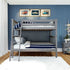 Jackpot Deluxe Bristol 1 Twin over Twin Bunk with Angle Ladder