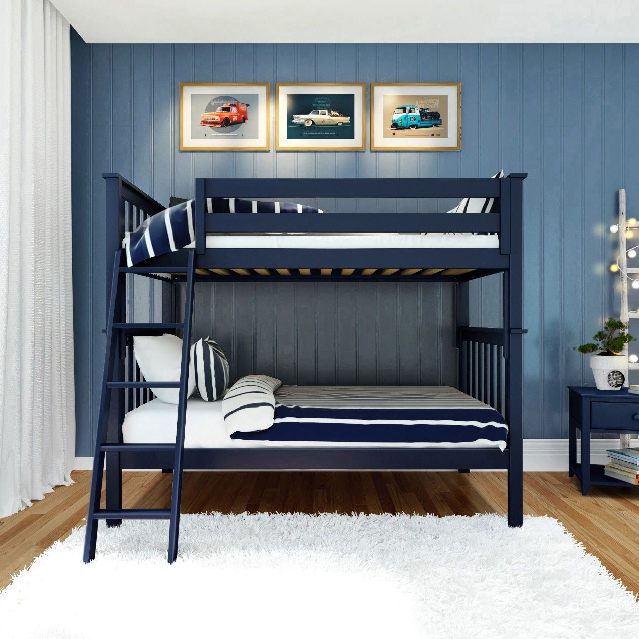 Jackpot Deluxe Bristol 1 Twin over Twin Bunk with Angle Ladder