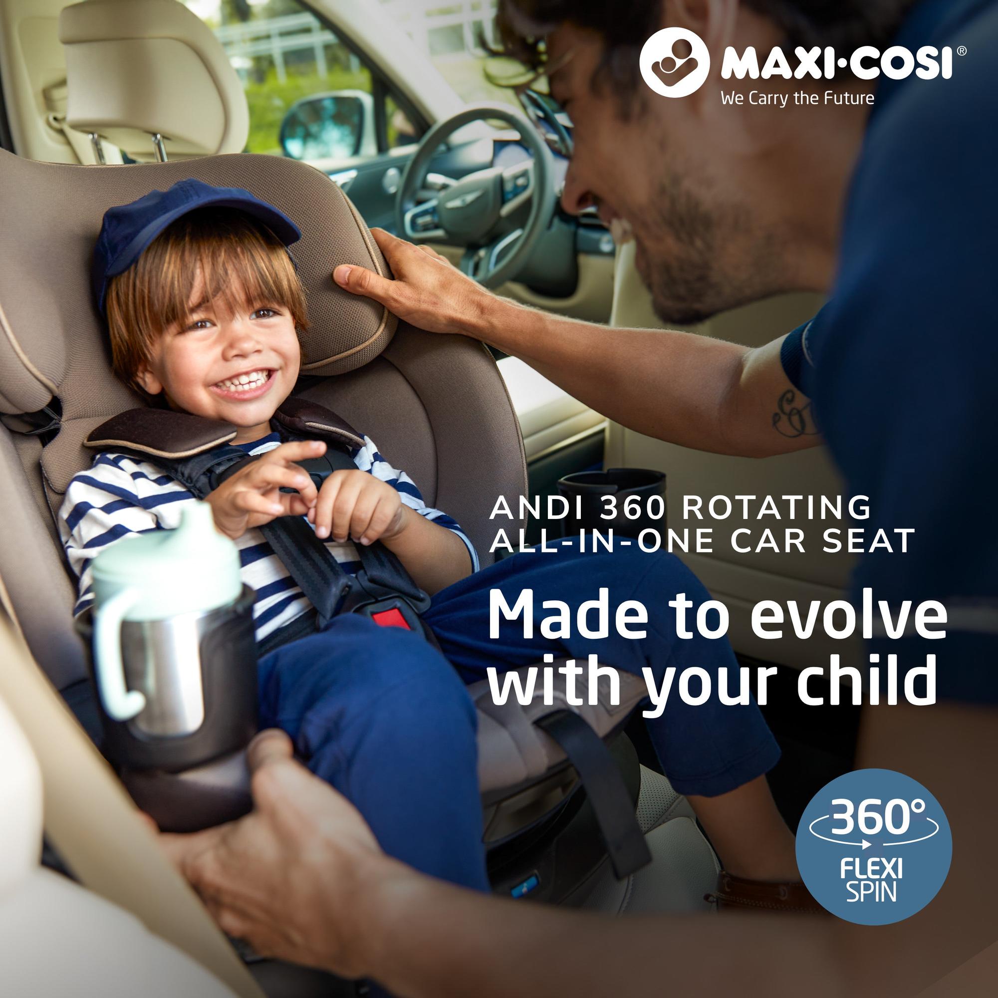 maxi cosi comfort Maxi-Cosi Andi 360 Rotating All-in-One Convertible Car Seat Caspian Caviar