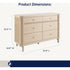 Maxi-Cosi Nursery Brisa 6-Drawer Dresser