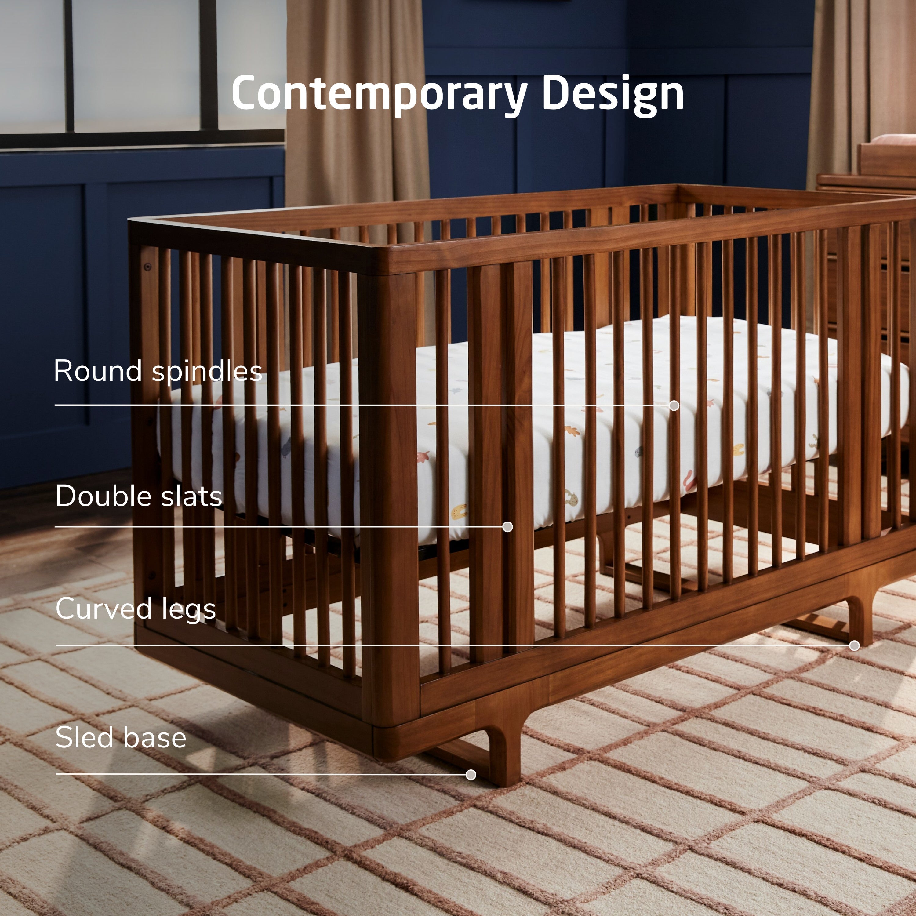Maxi-Cosi Nursery Embraced Forms 4-in-1 Convertible Crib