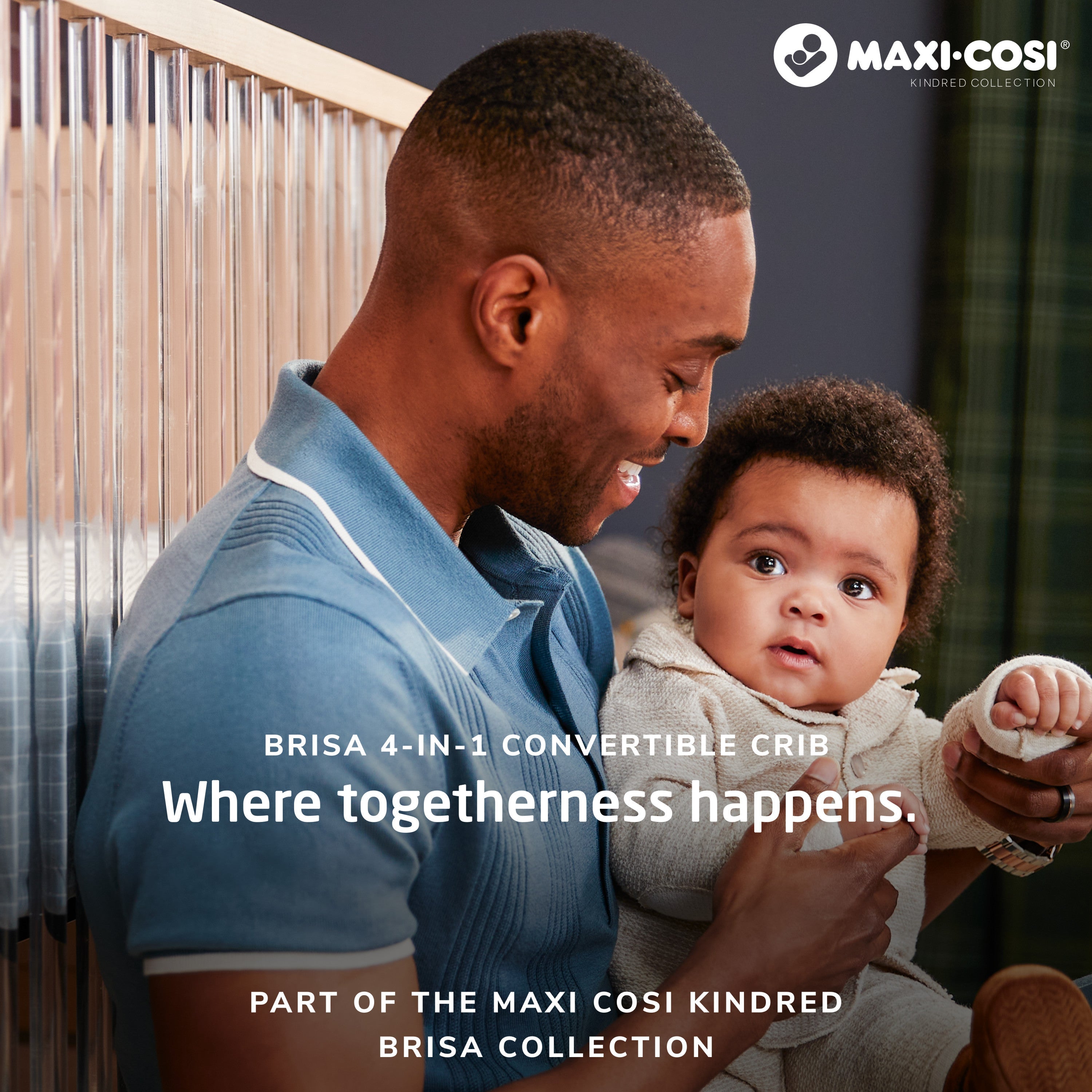 Maxi-Cosi Nursery Brisa 4-in-1 Convertible Crib with Toddler Bed/Daybed Conversion Kit