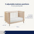 Maxi-Cosi Nursery Brisa 4-in-1 Convertible Crib with Toddler Bed/Daybed Conversion Kit