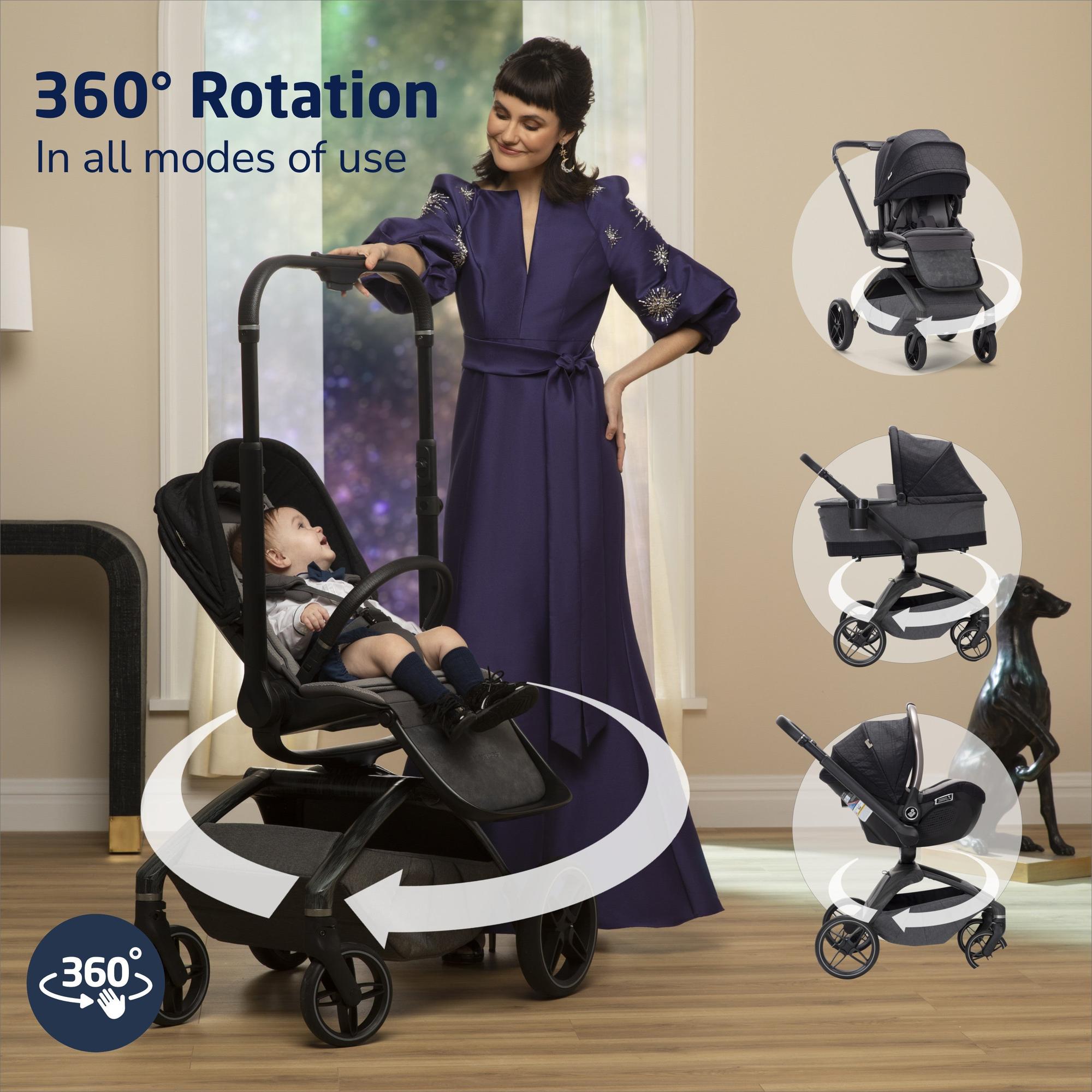 maxi cosi kindred Maxi Cosi Tana 360 Rotating Modular Stroller, Onyx Heritage