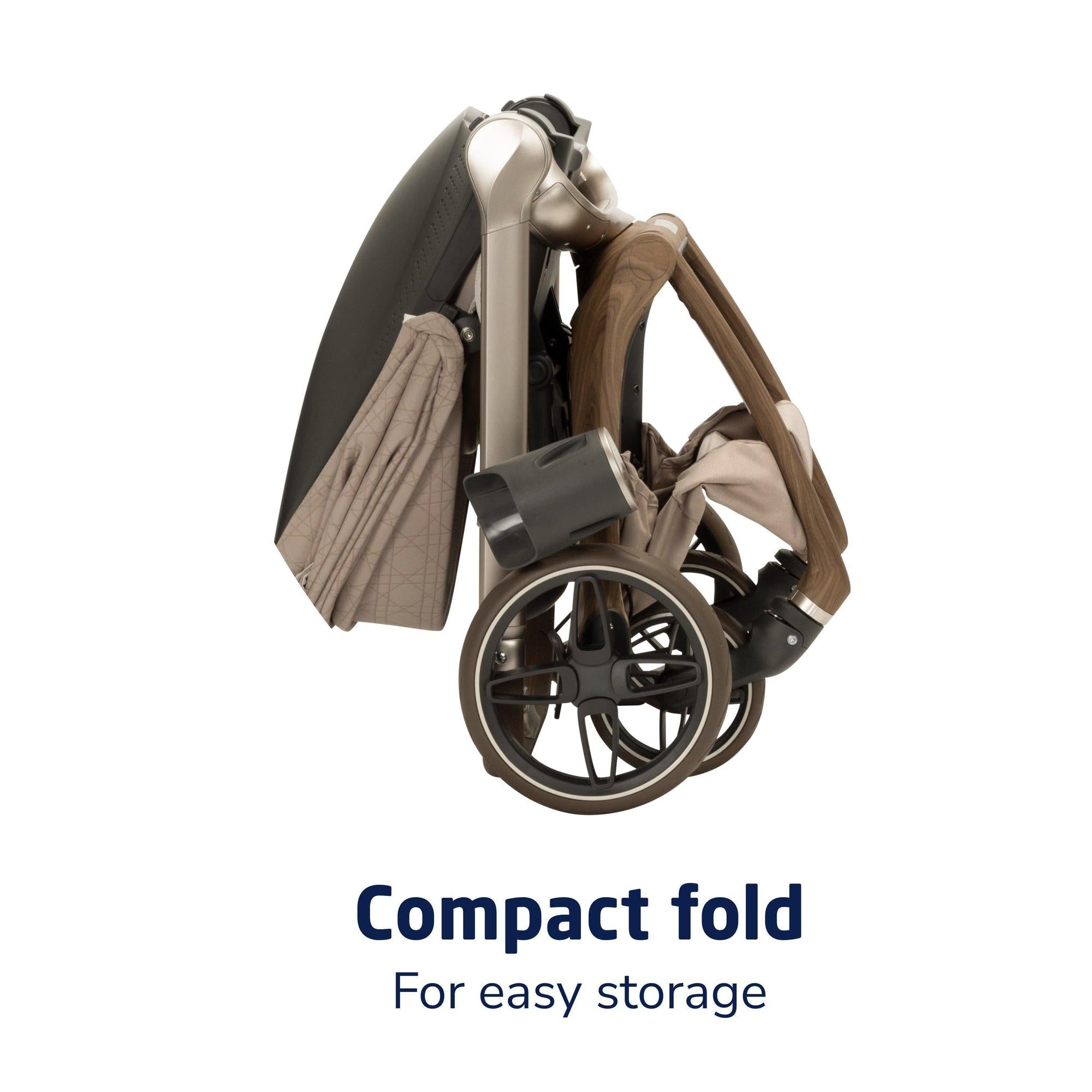 maxi cosi foldable stroller Maxi-Cosi Kindred Tana 360 Rotating Modular Stroller Natural Heritage
