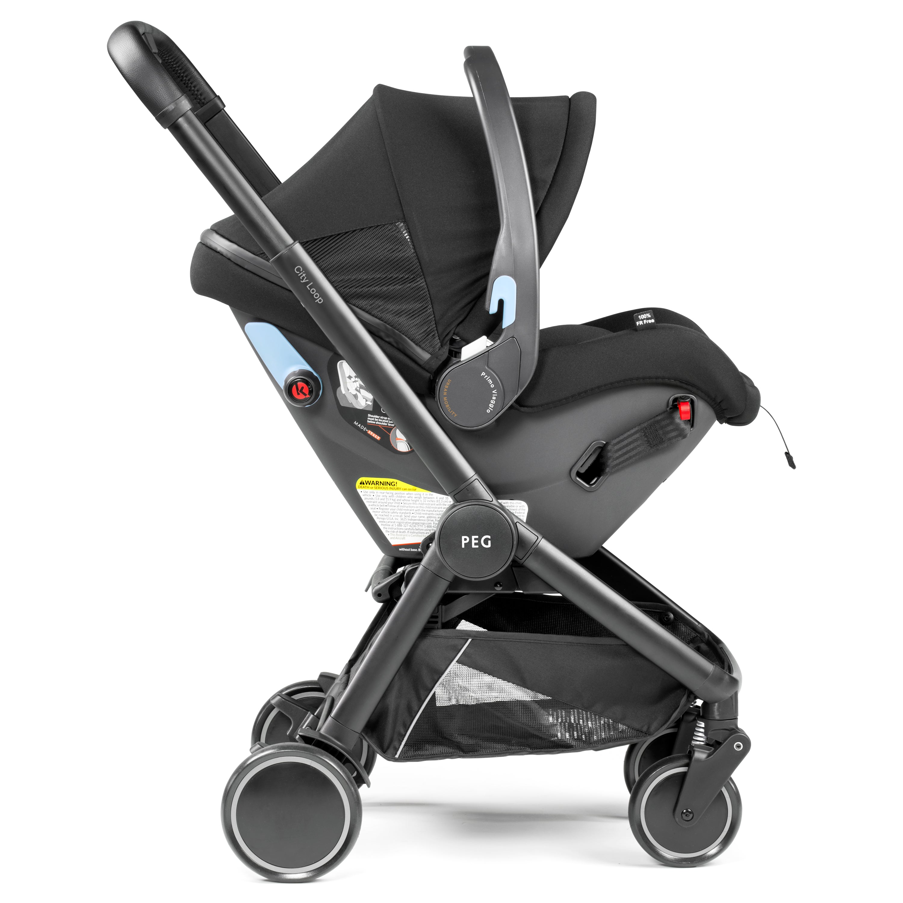 PEG City Loop Chassis + Urban Mobility Infant Car Seat Combo