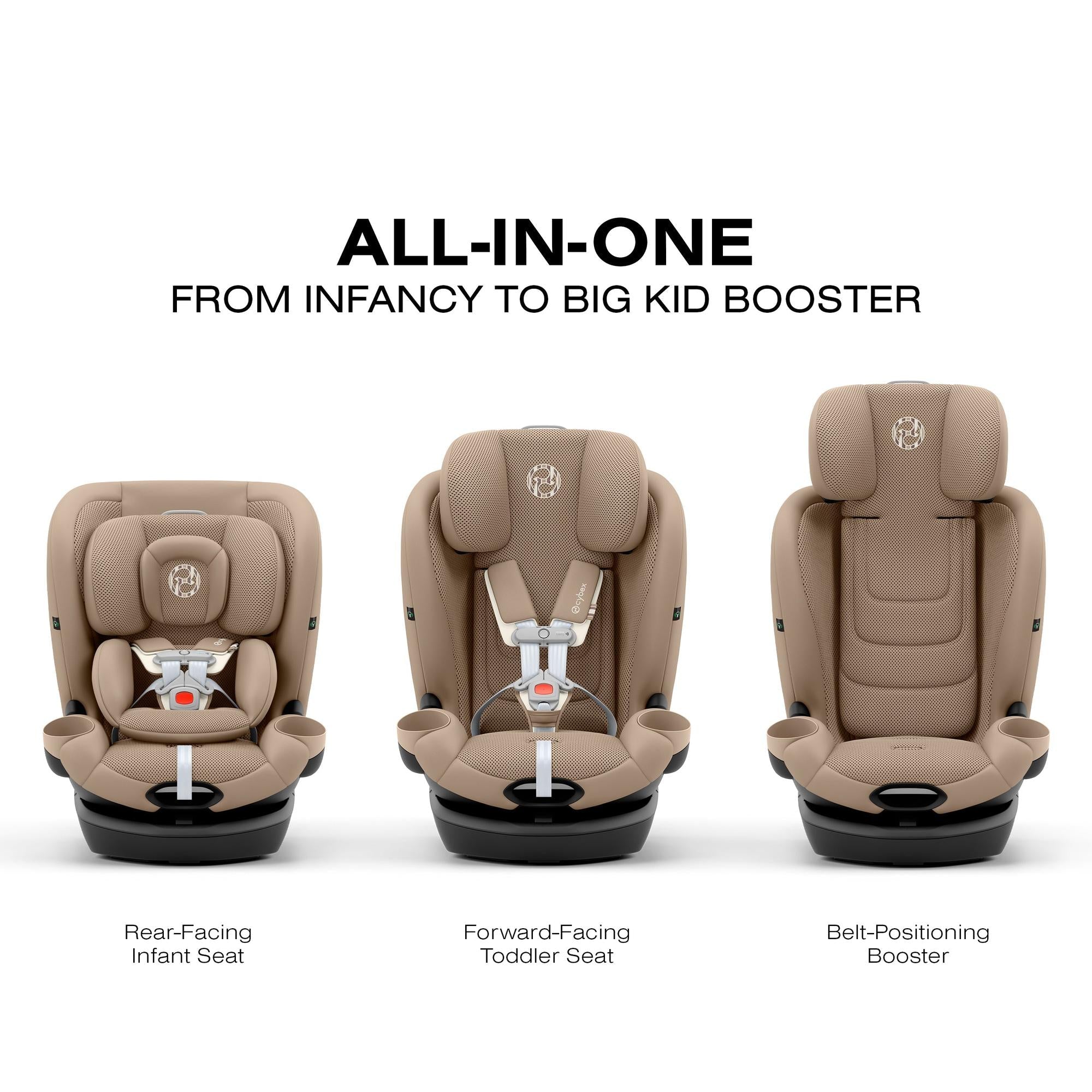 Cybex Callisto G 360 Rotating All-in-One Car Seat Almond Beige