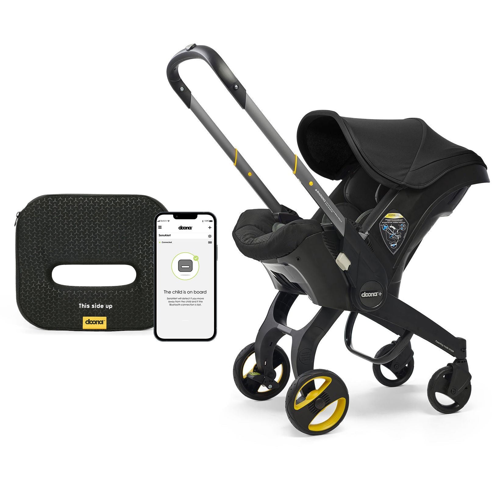 doona car seat stroller colors Doona Baby Car Seat & Stroller SensAlert Bundle