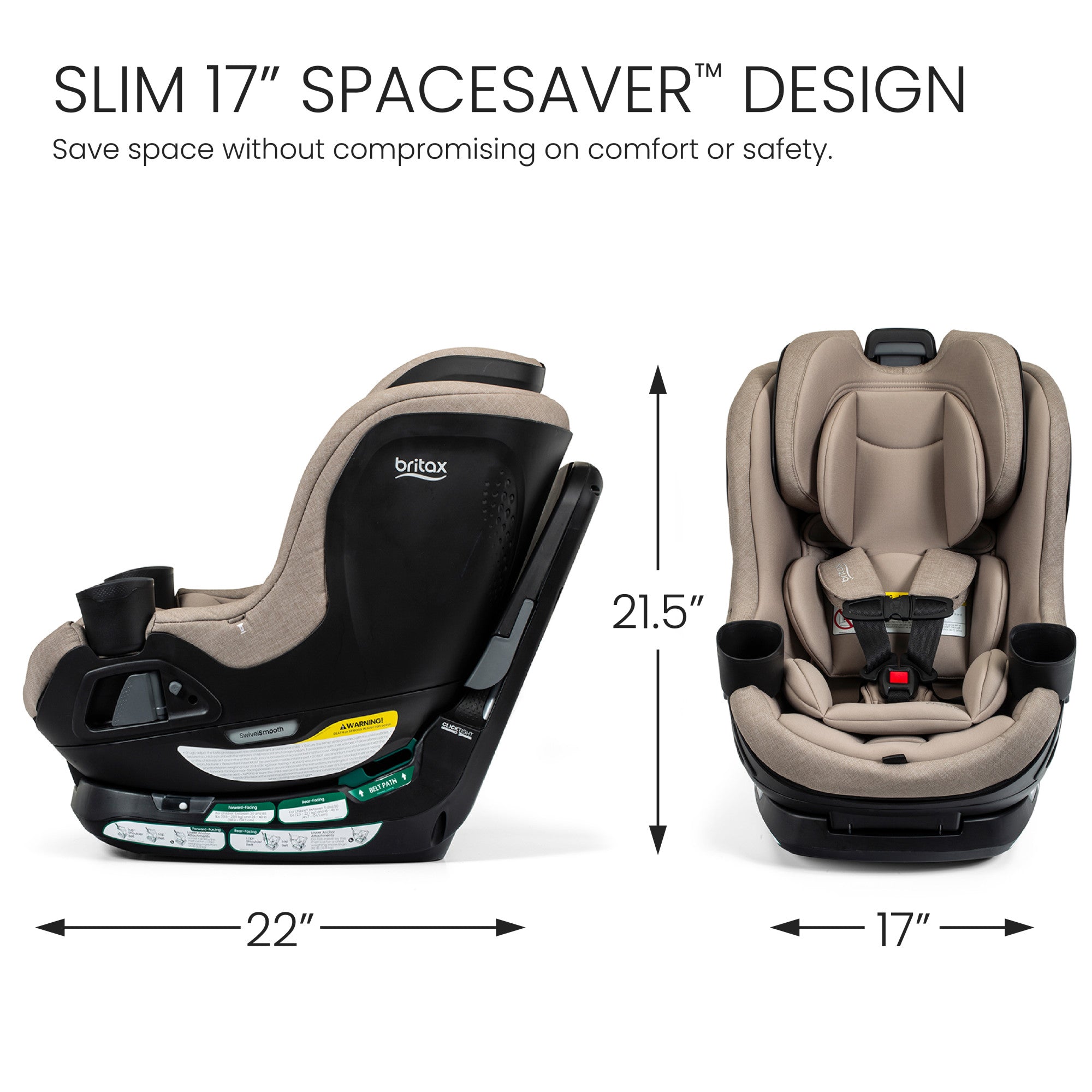 britax clicktight car seat rear facing Britax Galaxy 360 Slim Rotating Convertible Car Seat Teak