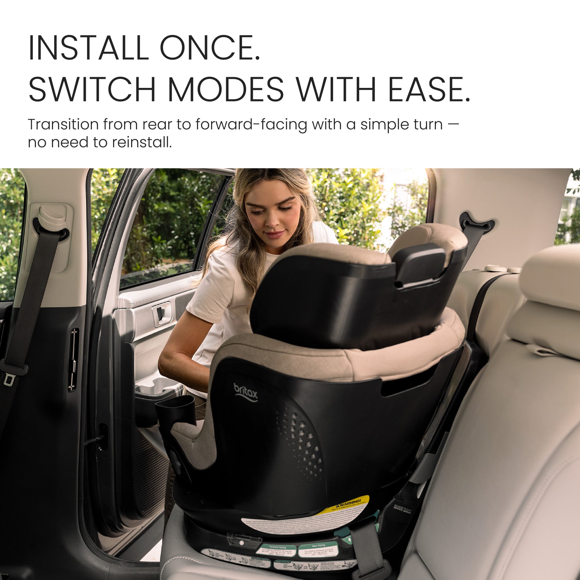 britax transition car seat Britax Galaxy360 Slim Rotating Convertible Car Seat (Raven Black)