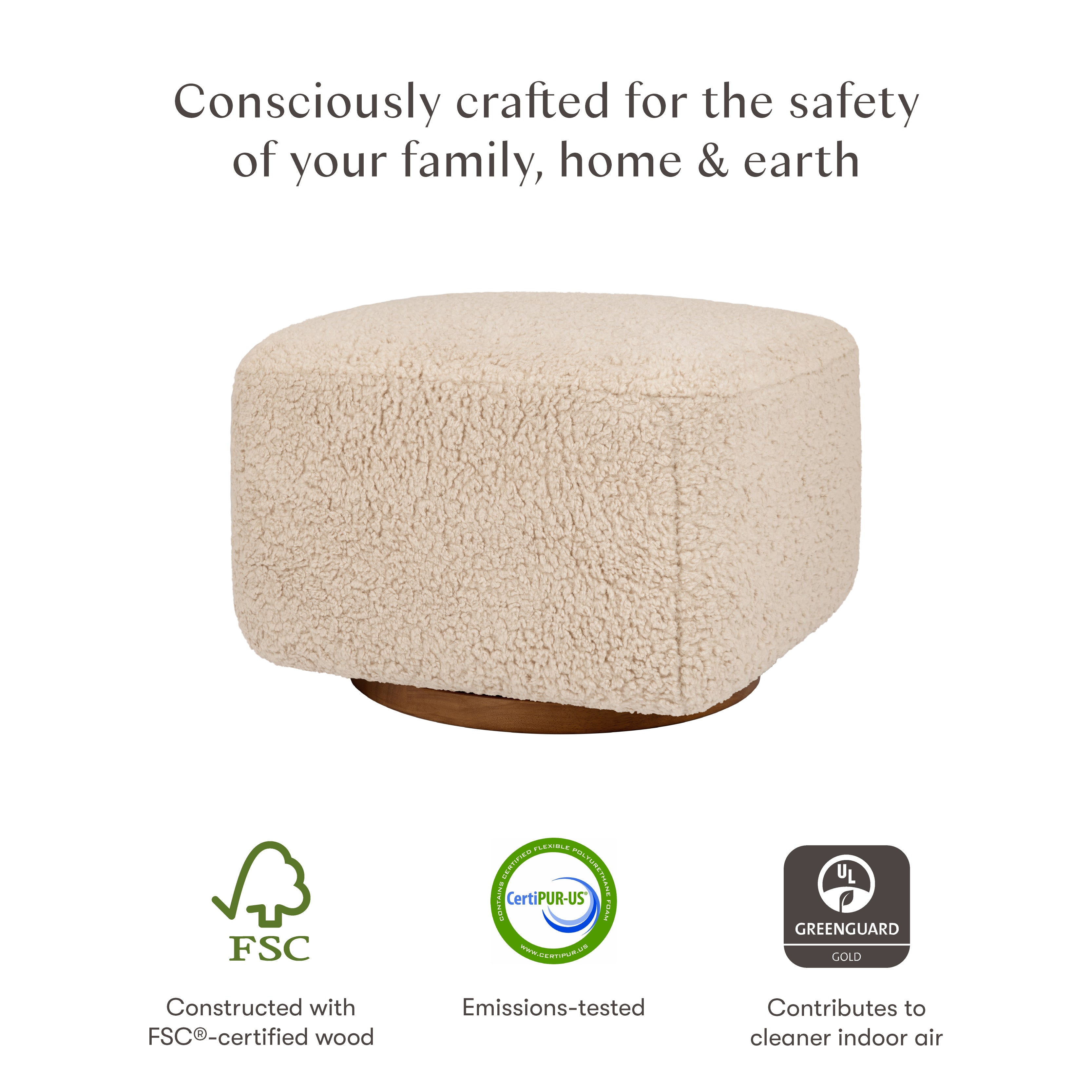 Babyletto Kiwi Gliding Ottoman