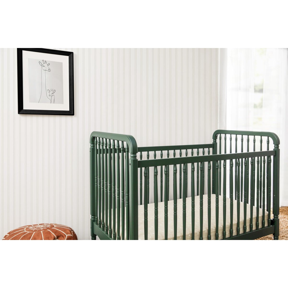 Namesake Liberty 3-in-1 Convertible Spindle Crib With Toddler Bed Conversion Kit