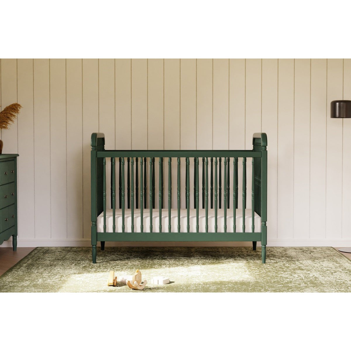 Namesake Liberty 3-in-1 Convertible Spindle Crib With Toddler Bed Conversion Kit