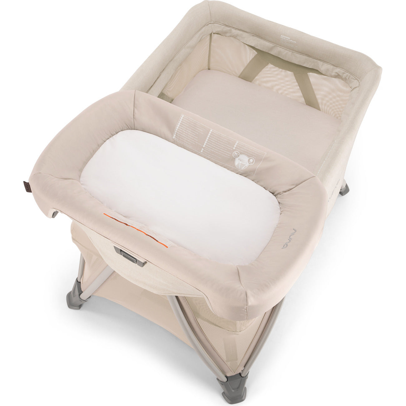 Nuna SENA Aire Playard with Zip-Off Bassinet Changer – Lakeland