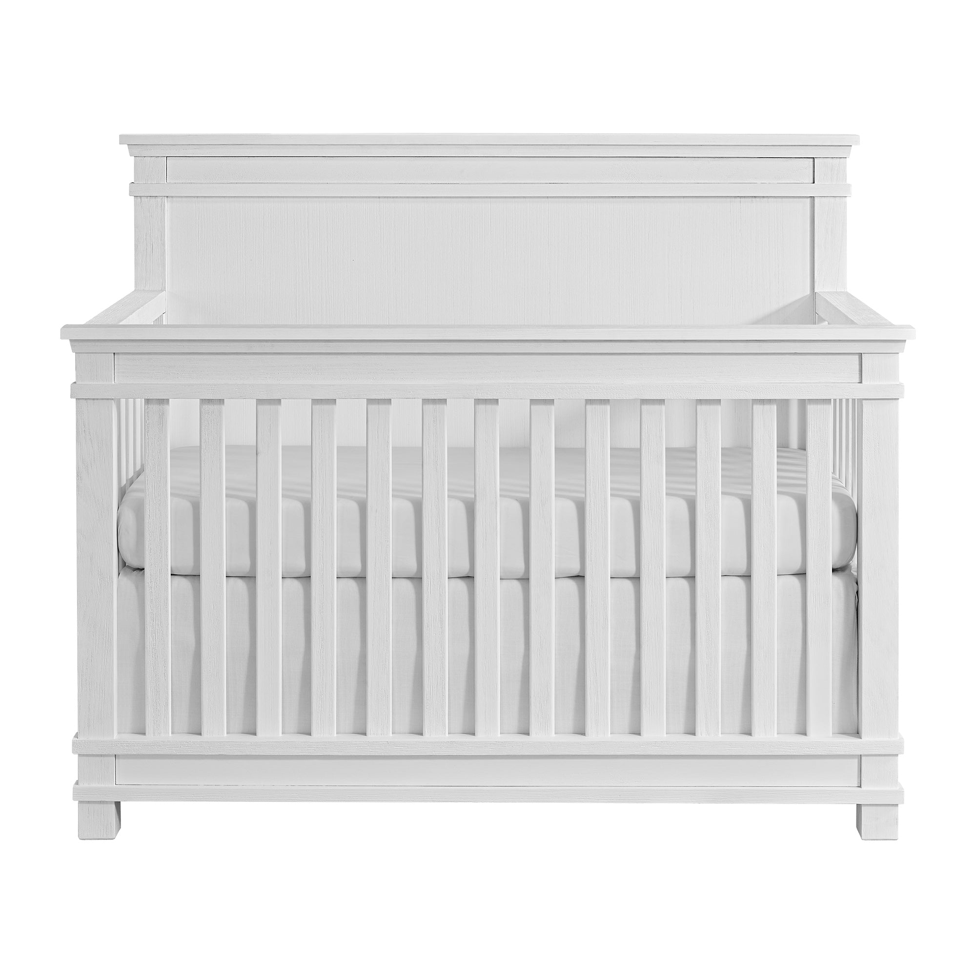 Stirling Weathered White Flat Top Crib