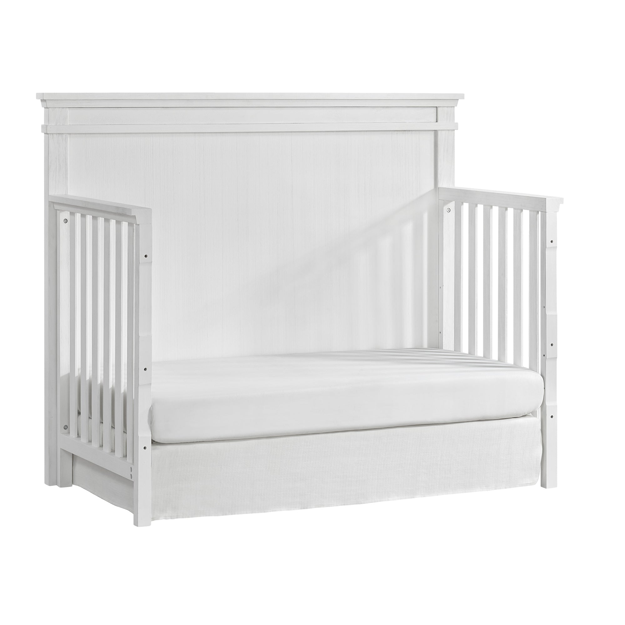 Stirling Weathered White Flat Top Crib