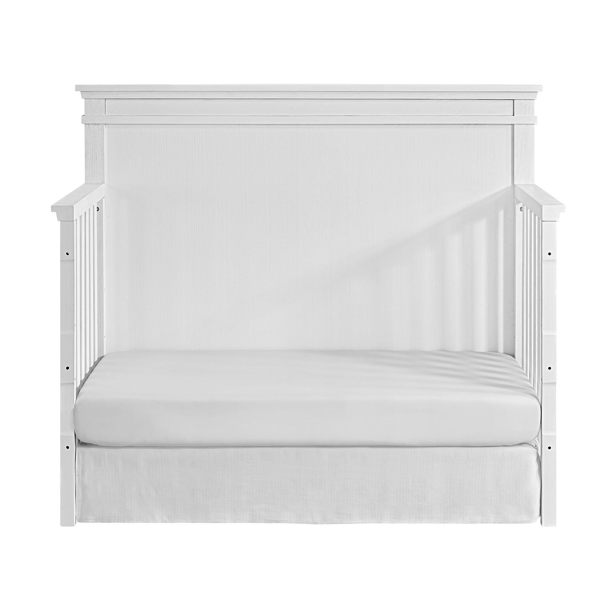 Stirling Weathered White Flat Top Crib