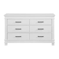 Stirling Weathered White 6-Drawer Dresser