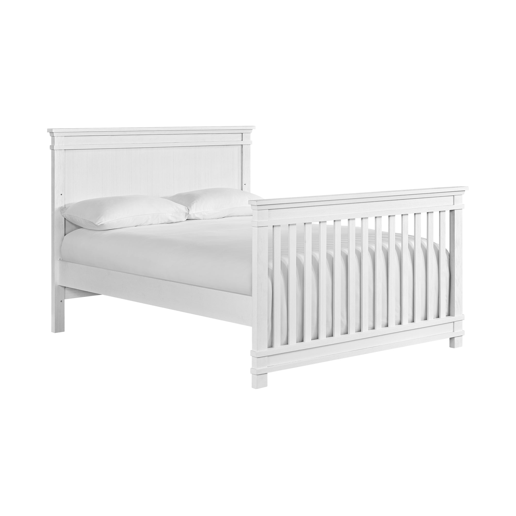 Stirling Weathered White Flat Top Crib