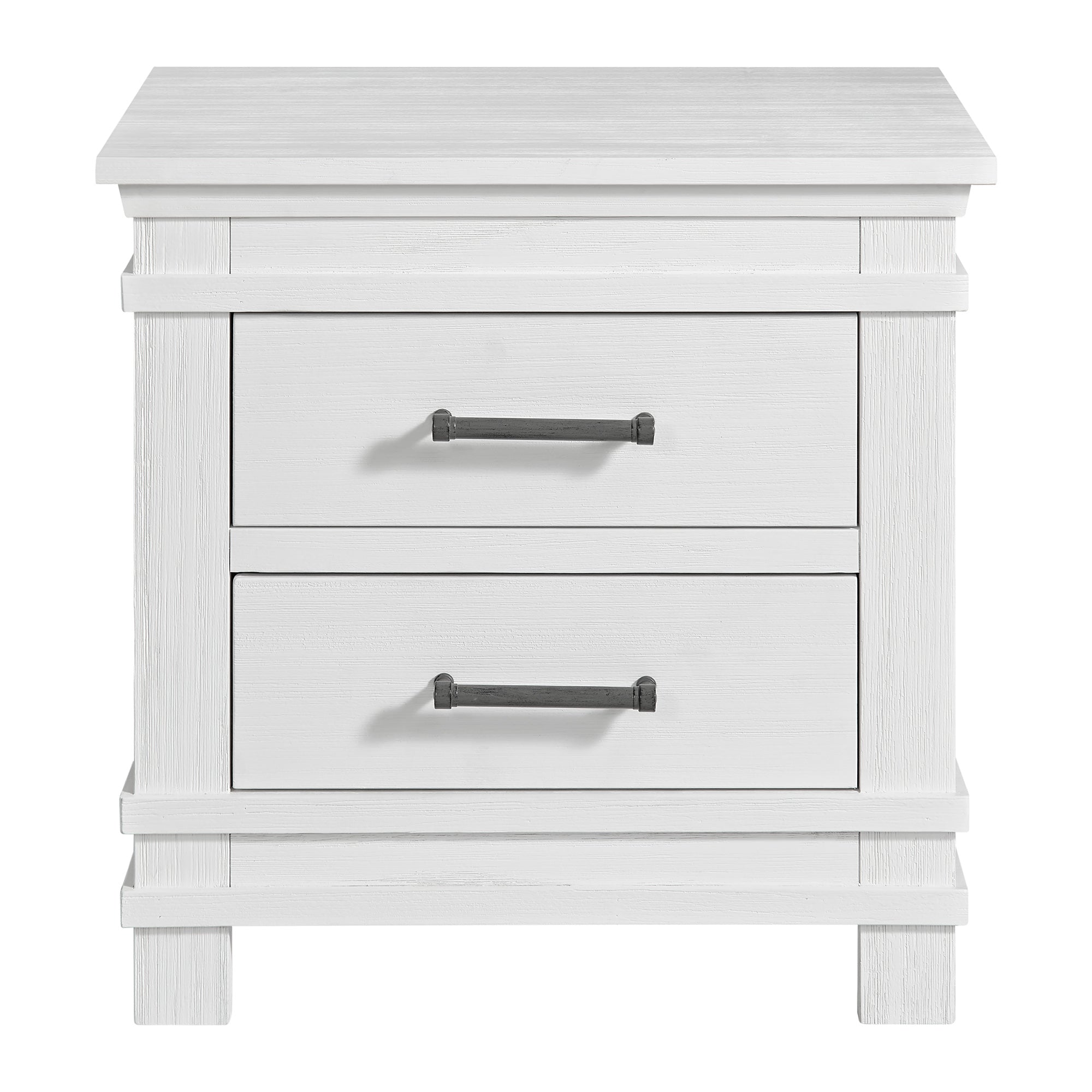 Stirling Weathered White 2-Drawer Nightstand