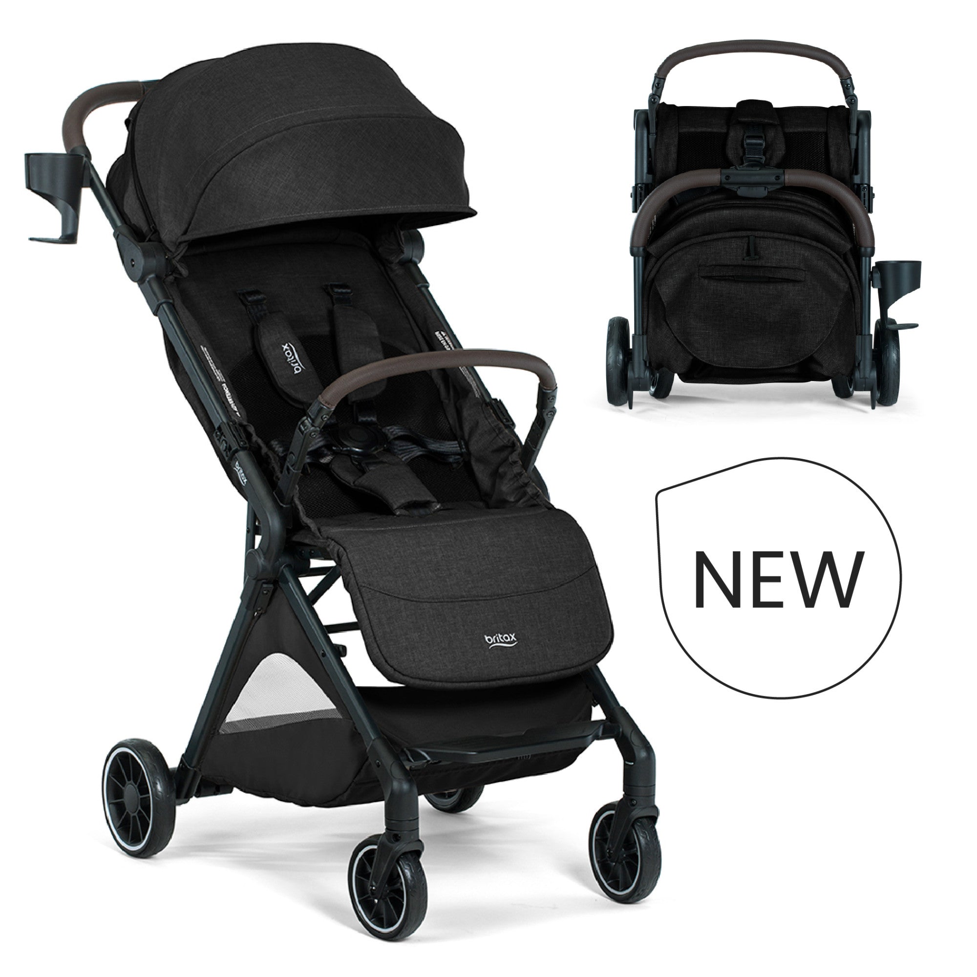 Britax Juniper+ Compact Stroller wiith One-Hand RapidFold
