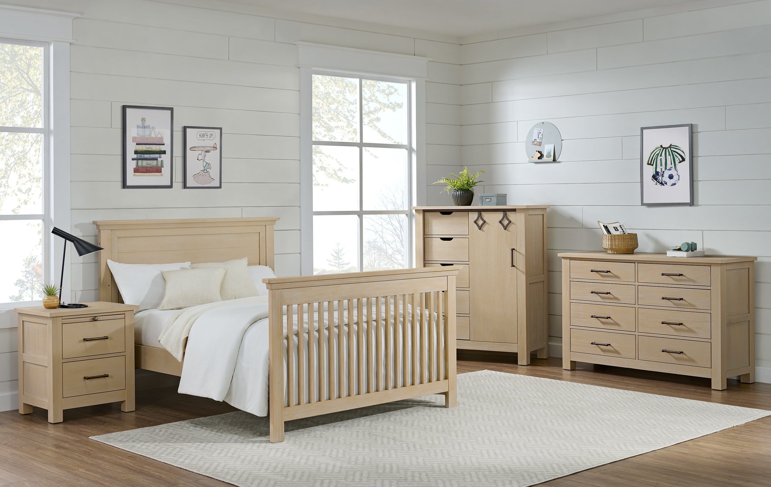 Windsor Collection Full Bed Conversion Rails (Crib Sold Separately)