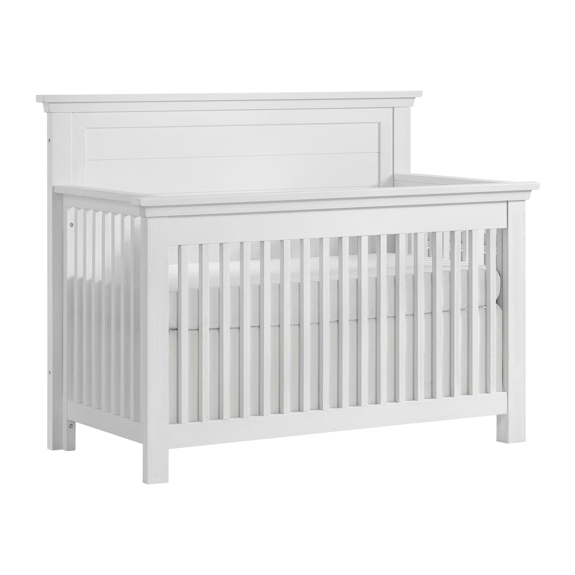 Windsor Weathered White Crib + Dresser + Chifferobe + Nightstand 4 Piece Set