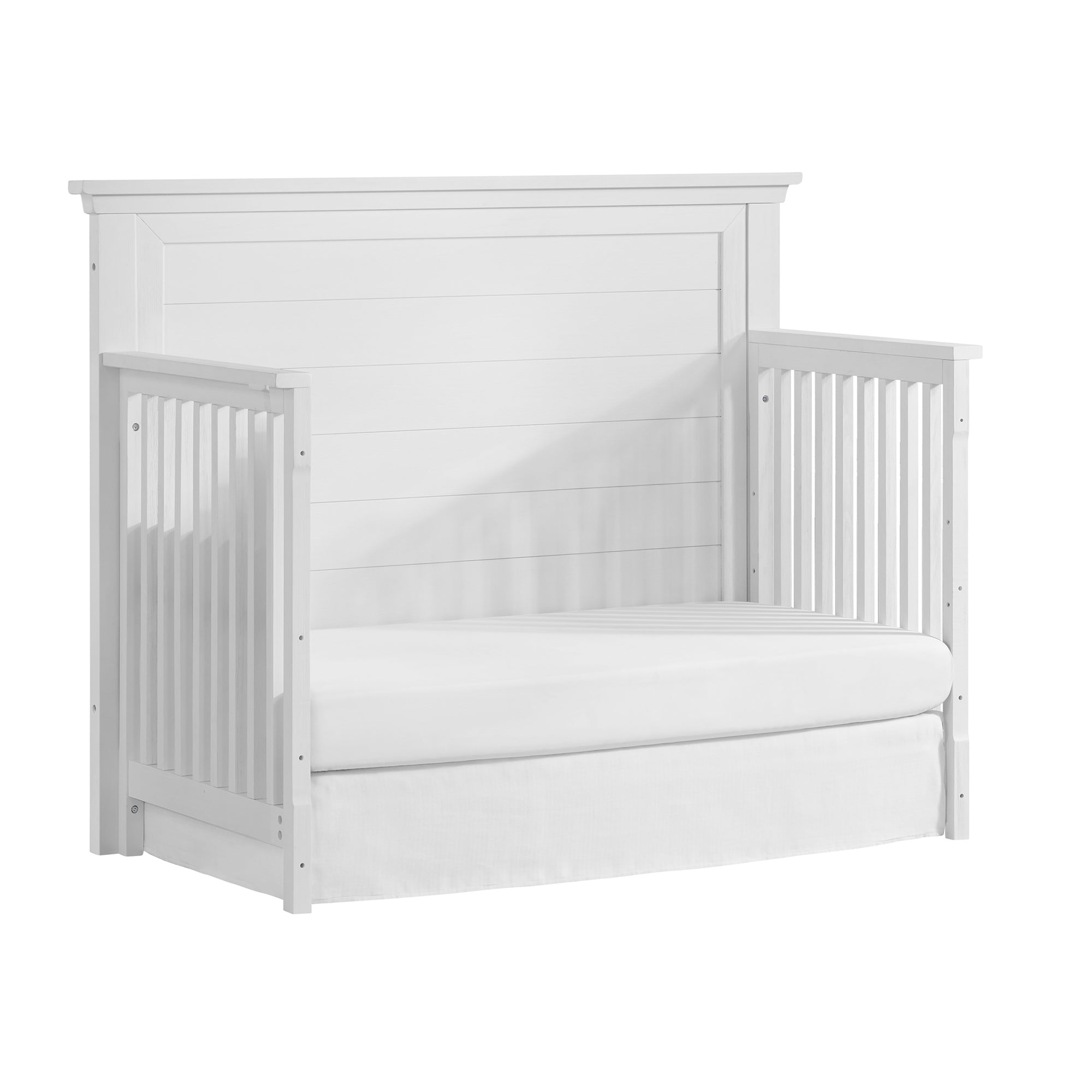 Windsor Weathered White Crib + Dresser + Chifferobe + Nightstand 4 Piece Set