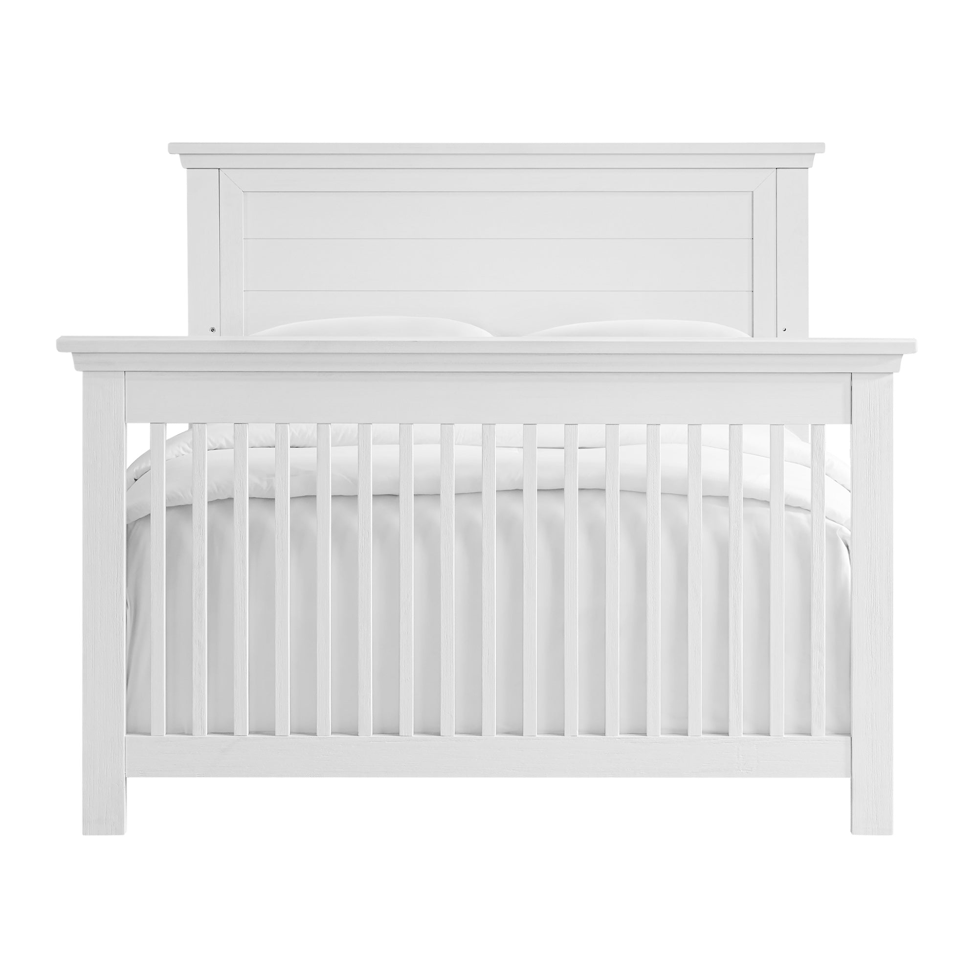 Windsor Weathered White Crib + Dresser + Chifferobe + Nightstand 4 Piece Set