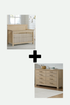 Windsor Sandstone Crib + Dresser 2-Piece Set