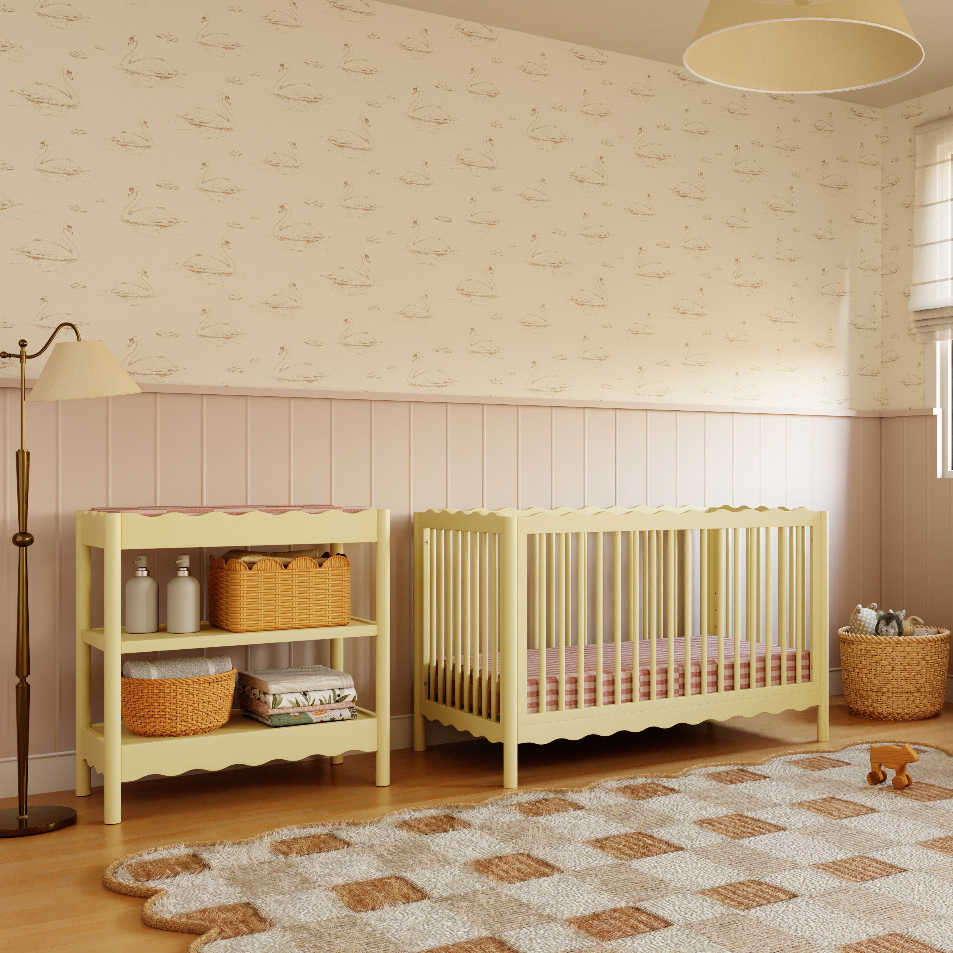 Babyletto Swell 4-in-1 Convertible Crib with Toddler Bed Conversion Kit