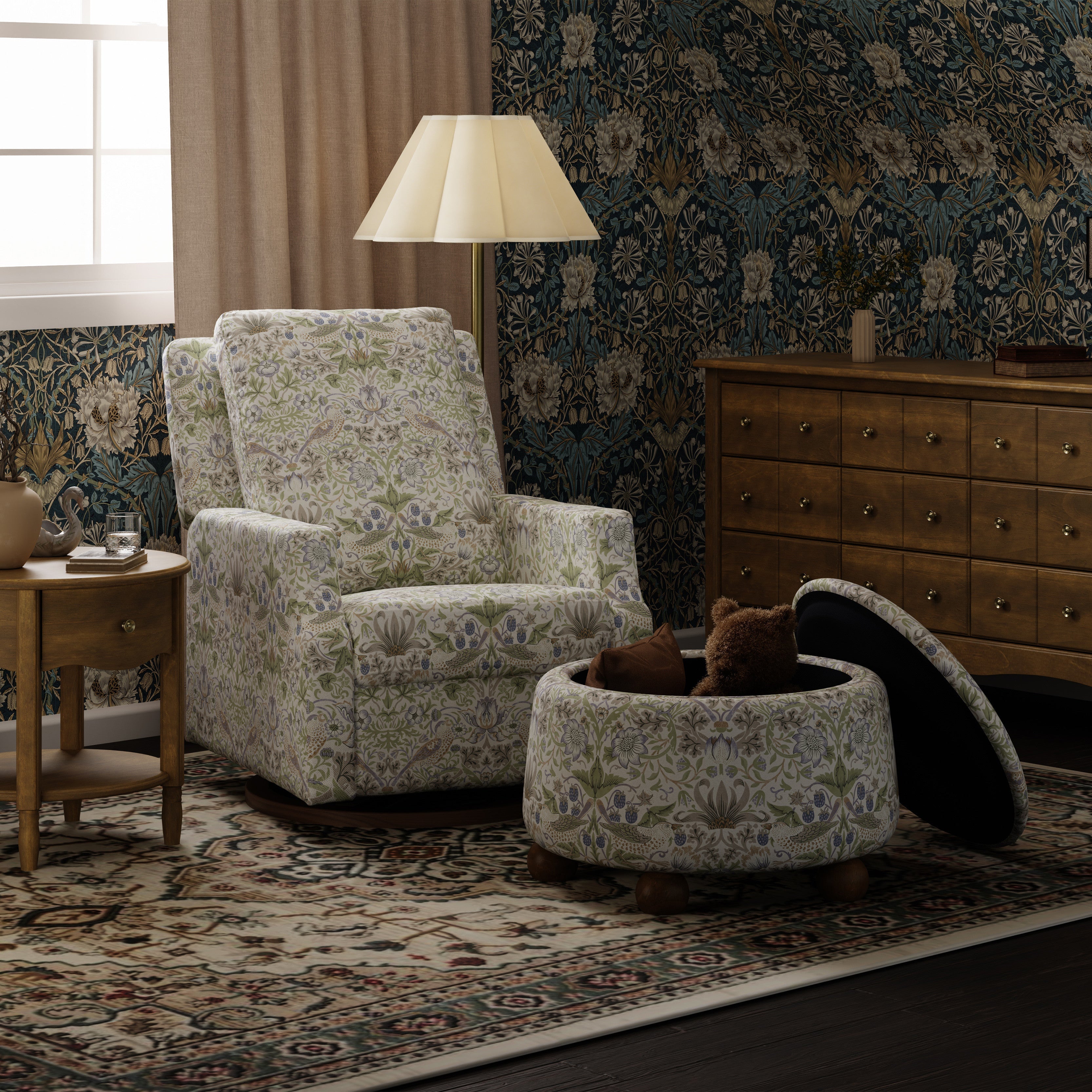 Morris & Co. x Namesake Tuffet Storage Ottoman