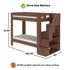 Maxwood Pacific Twin XL Bunk Bed with Stairs