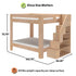 Maxwood Pacific Queen Bunk Bed with Stairs