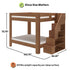 Maxwood Pacific Queen Bunk Bed with Stairs