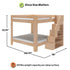 Maxwood Pacific King Bunk Bed with Stairs