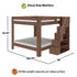 Maxwood Pacific King Bunk Bed with Stairs