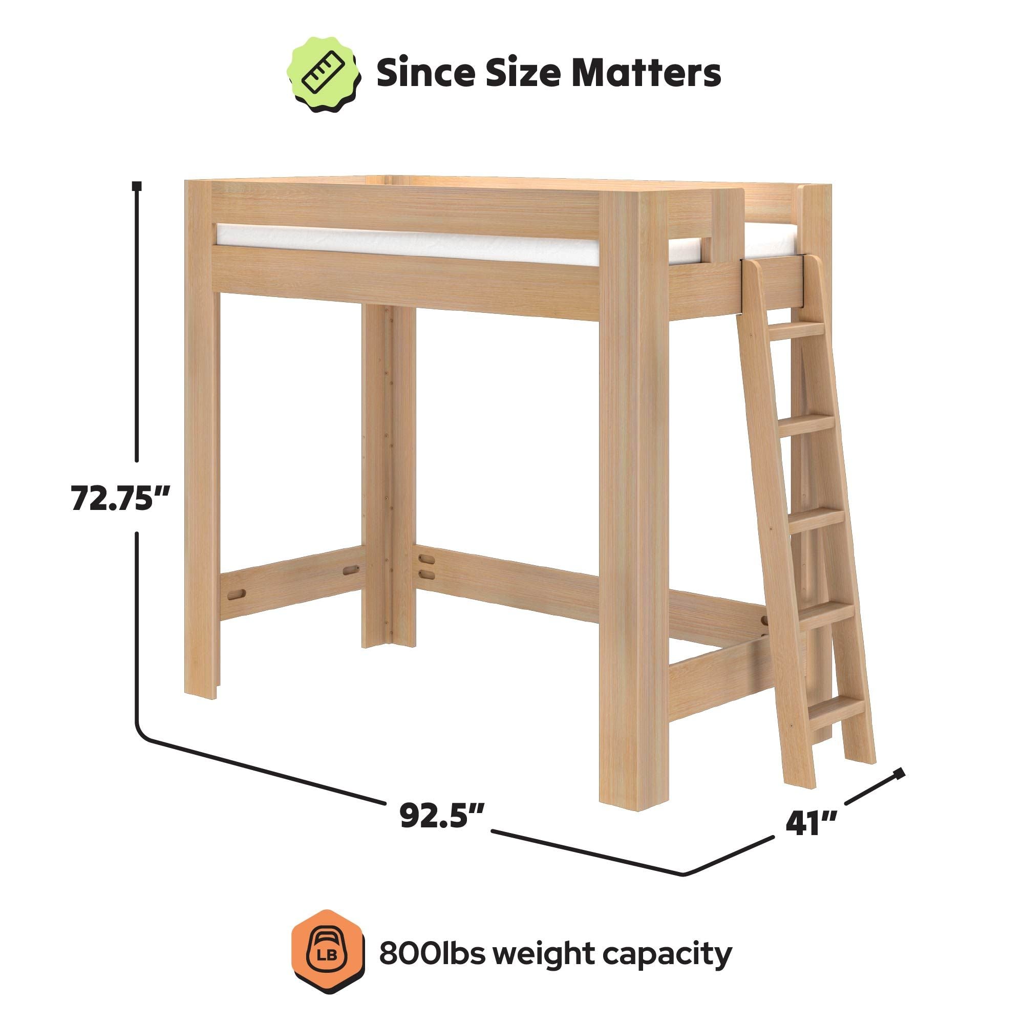 Maxwood Pacific Twin XL Loft Bed