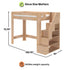 Maxwood Pacific Twin XL Loft Bed with Stairs