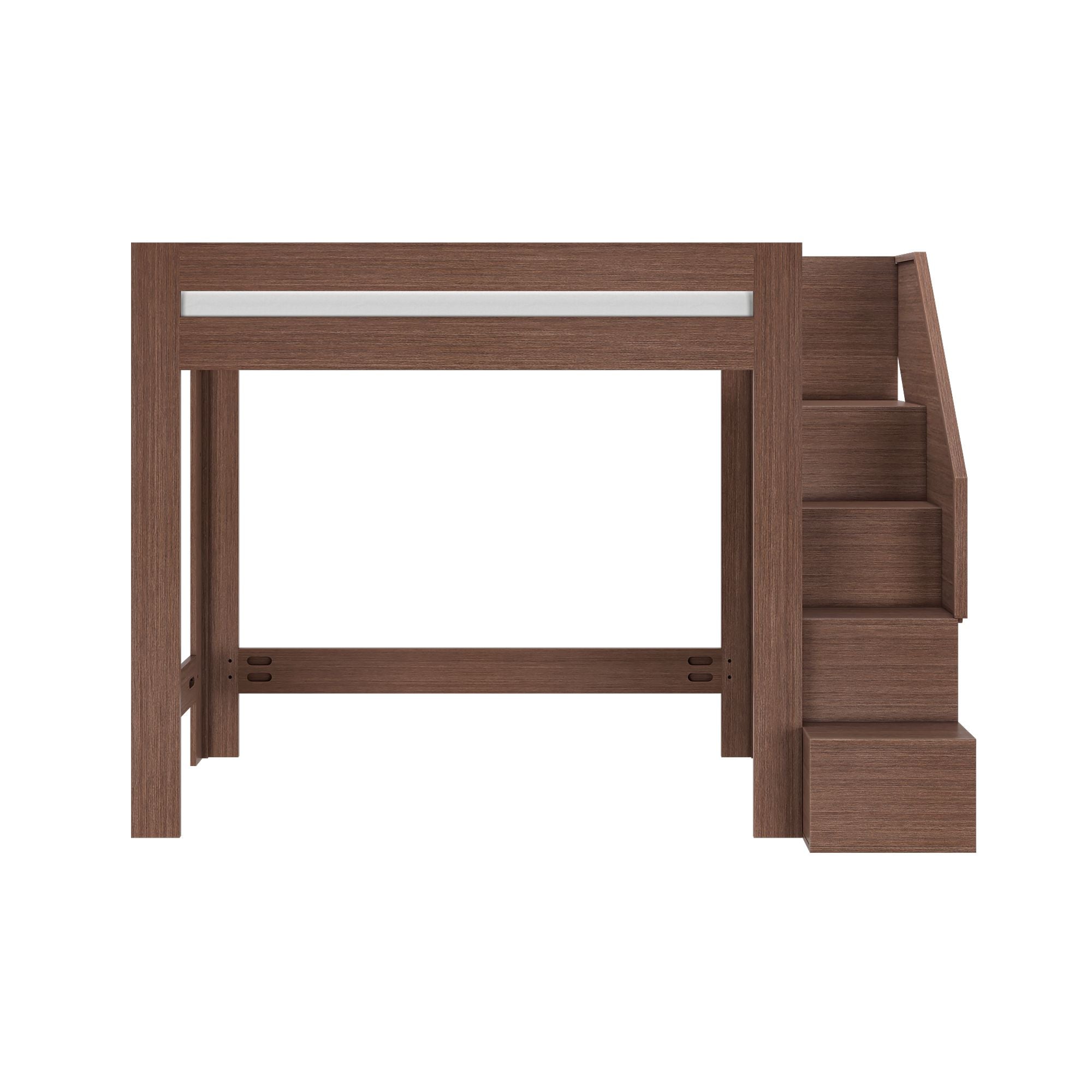 Maxwood Pacific Twin XL Loft Bed with Stairs