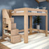 Maxwood Pacific Queen Loft Bed with Stairs